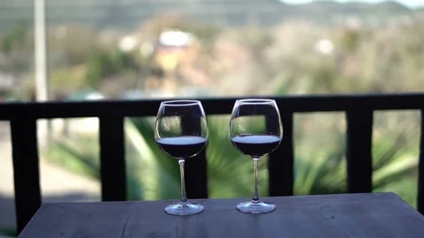 Couple With Wine Video stock 100653803