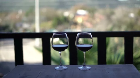 Couple With Wine Video stock 100653815