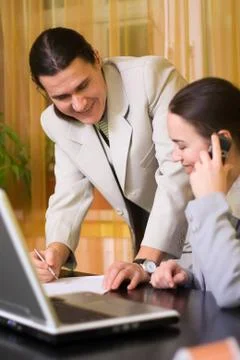 Couple working Stock Photos