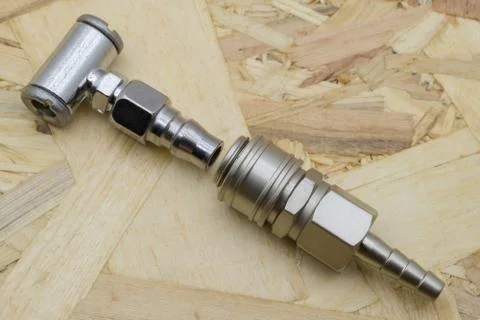 Coupler. Air coupling connector. Foto stock