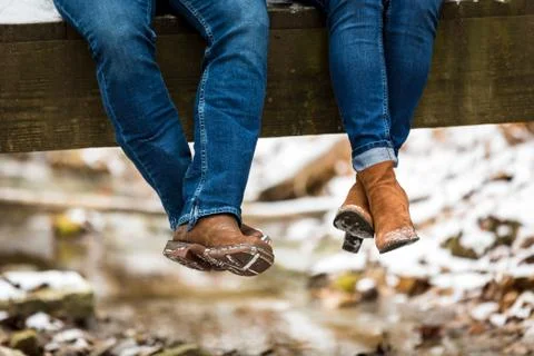 Couple's Boots Stock Photos
