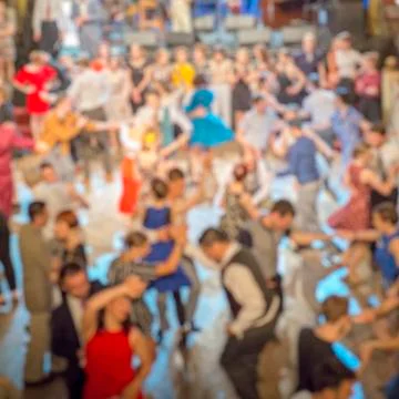 Couples dancing on the dance floor Stock Photos
