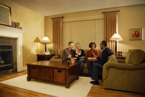 Couples Eating Together Foto stock