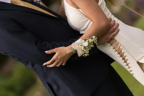A couple's embrace Stock Photos