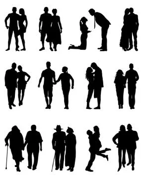 Couples Stock Illustration