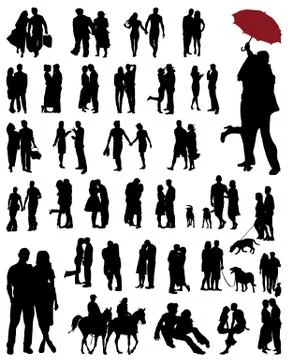 Couples Stock Illustration