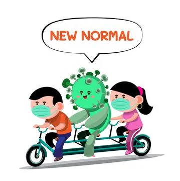 Couples take to the city to exercise on multi-seater bicycles using social Illustrazione stock