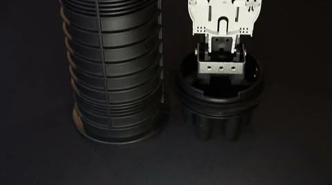 Coupling fiber optic cable Stock Footage 65389839