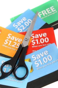Coupon clipping Stock Photos