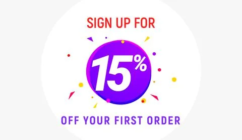 Coupon code discount sign up advertising offer. Discount promotion tag flyer 15 Stock Illustration