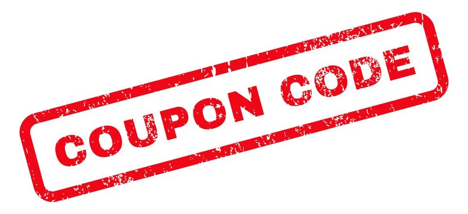 Coupon Code Text Rubber Stamp Stock Illustration