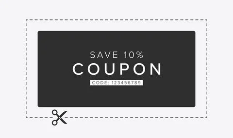 Coupon Discount. Vector Gift Voucher. Stockillustratie
