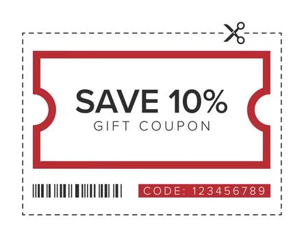 Coupon Discount. Vector Gift Voucher. Stockillustratie