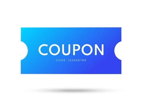 Coupon Discount. Vector Gift Voucher. 스톡 일러스트