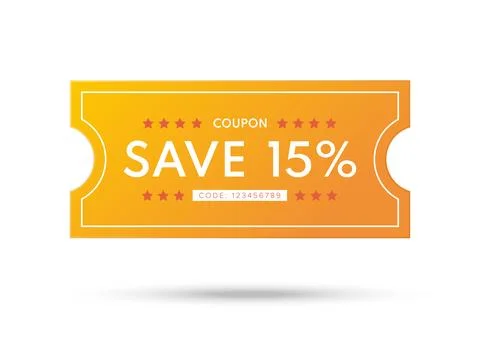 Coupon Discount. Vector Gift Voucher. Stockillustratie