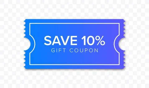 Coupon Discount. Vector Gift Voucher. Stockillustratie