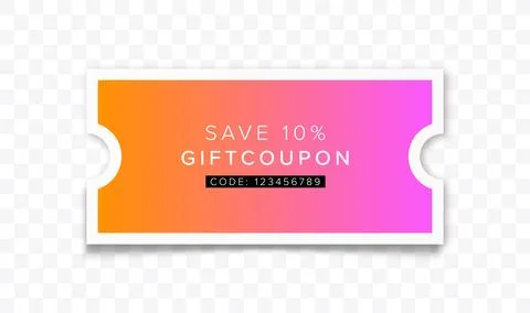 Coupon Discount. Vector Gift Voucher. Stockillustratie