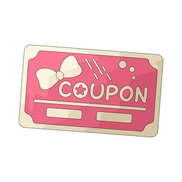 Coupon illustration Stock Illustration