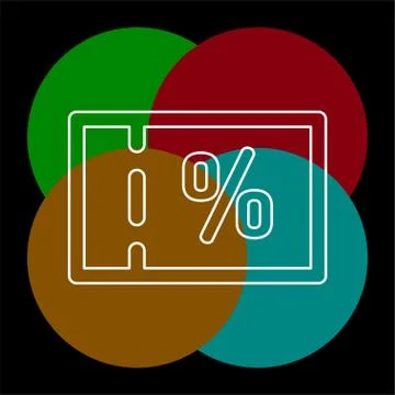 Coupon vector icon Stock Illustration