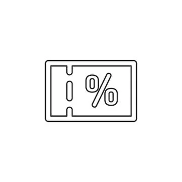 Coupon vector icon Stock Illustration