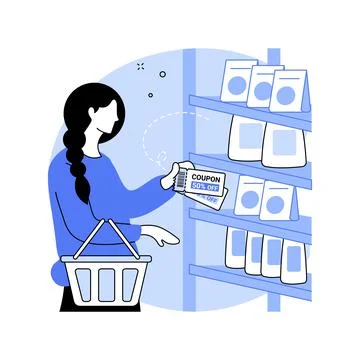 Coupons isolated cartoon vector illustrations. Stock Illustration