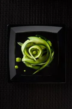 Courgette Spaghetti Stock Photos