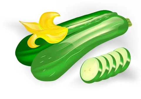 Courgettes Stock Illustration
