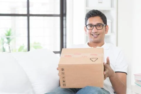 Courier delivery Stock Photos