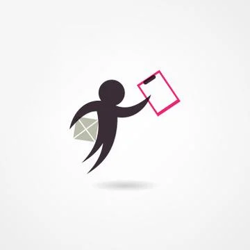 Courier icon Stock Illustration