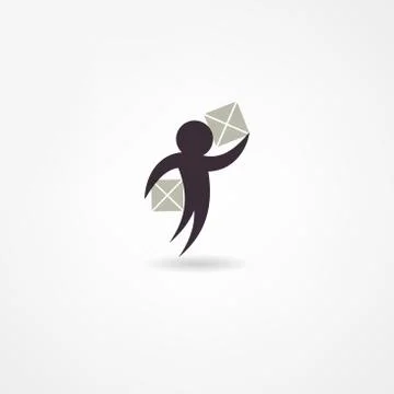 Courier icon Stock Illustration