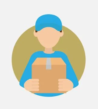 Courier Stock Illustration