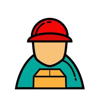 Courier Stock Illustration