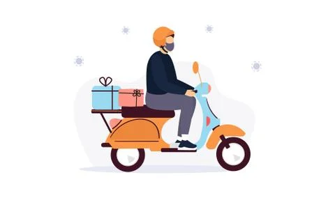 Courier Stock Illustration