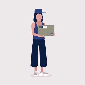 Courier Stock Illustration