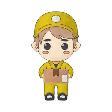 Courier illustration Stock Illustration