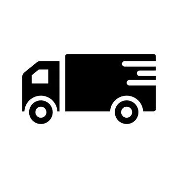 Courier van icon. 스톡 일러스트
