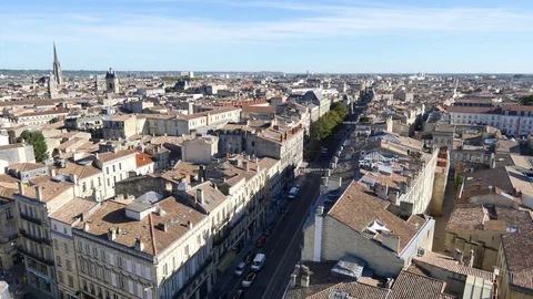 Cours pasteur (street) in Bordeaux. Stock Footage 96989420