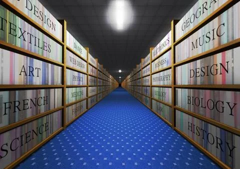 Course Books Stock Illustration