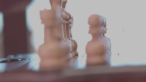 The course of a chess game 10 Stock Footage 330203964