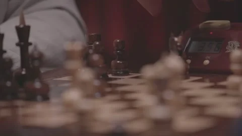 The course of a chess game 11 Stock Footage 330201919