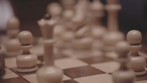 The course of a chess game 14 Stock Footage 330202356