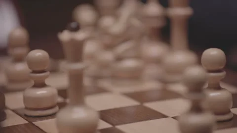 The course of a chess game 15 Stock Footage 330202099