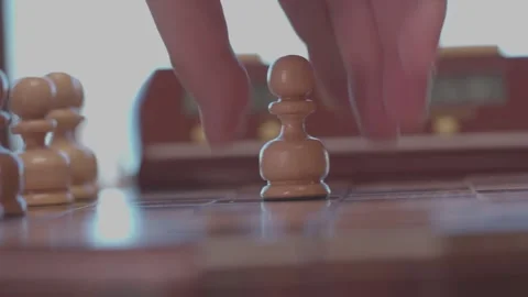 The course of a chess game 16 Stock Footage 330202472