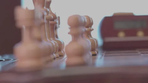 The course of a chess game 17 Stock Footage 330202915