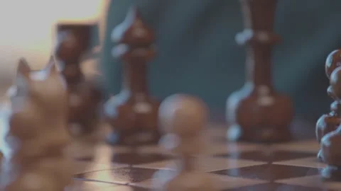 The course of a chess game 2 Stock Footage 330201555