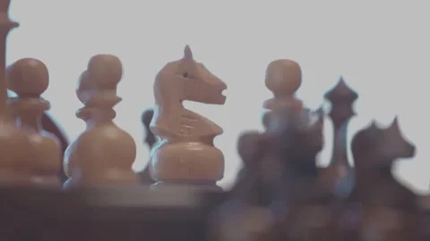 The course of a chess game 3 Stock Footage 330201582
