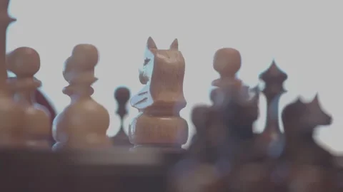 The course of a chess game 4 Stock Footage 330201506