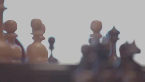 The course of a chess game 5 Stock Footage 330201581