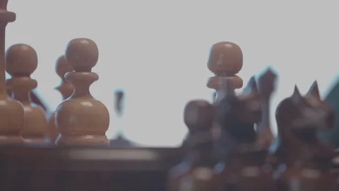 The course of a chess game 8 Stock Footage 330203951