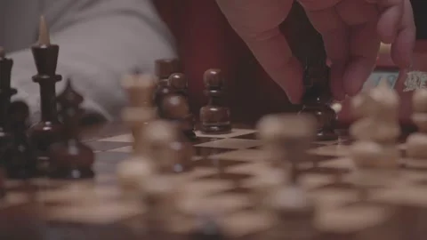 The course of a chess game 9 Stock Footage 330203955